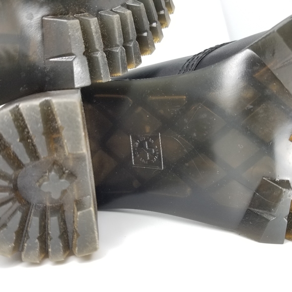 Dr. Martens "Kendra" Black Leather Lace-Up Heeled Boots - Picture 7 of 7